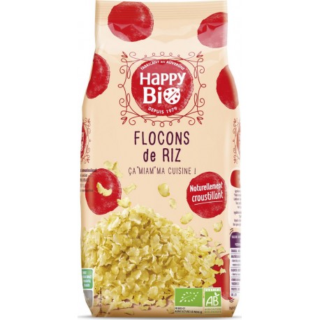 Happy Bio Flocons de riz Bio 500g