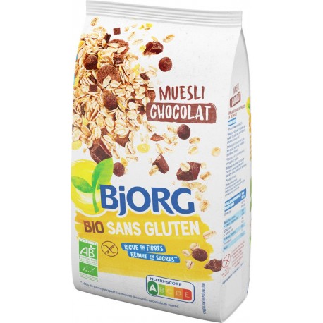 Bjorg Céréales bio Muesli Chocolat SANS GLUTEN 375g