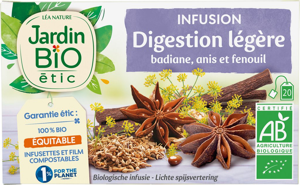 Infusion bio digestion légère - Jardin BiO étic