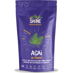 Shine Complément alimentaire açaï en poudre sans sucres, sans gluten