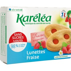 Karelea Biscuits lunette fraise sans sucres ajoutés