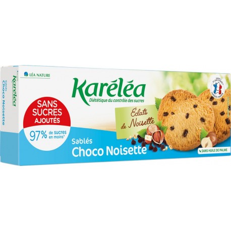 Karelea Biscuits sablé choco noisette sans sucre ajoutés