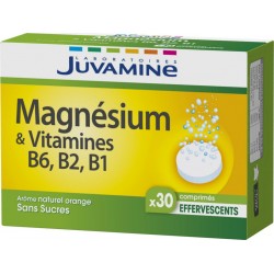 Juvamine Complément alimentaire magnésium, vitamines B6, B2, B1 sans sucres