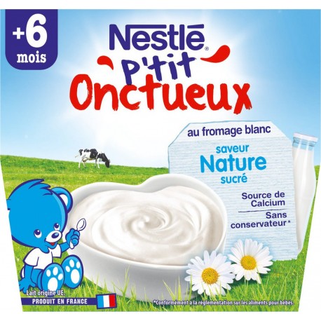 Nestle P Tit Onctueux Desserts Bebe 6 Mois Nature Sucre Nestle P Tit Onctueux Discount Megastorexpress Com