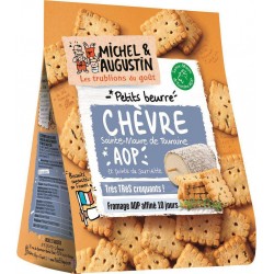 Michel Et Augustin Biscuits apéritifs Petits beurre Chèvre et sarriette 100g