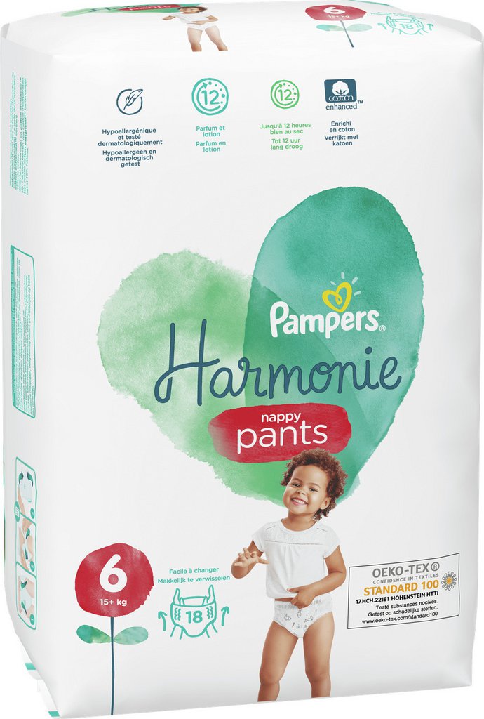 Pampers Couches-culottes Harmonie Pants Taille 6.