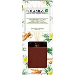 Air Wick Botanica - Bâtonnets parfumés Vétiver des Caraïbes et bois de Santal la boîte