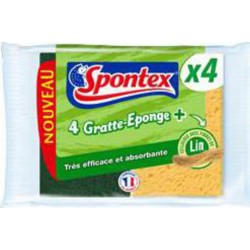 SPONTEX EP.FIBRES DE LIN X4