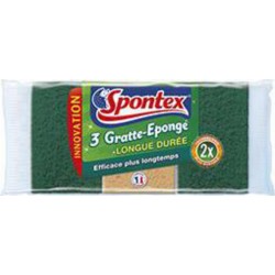 SPONTEX GRAT.EPONGE L.DUREE X3