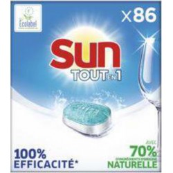 Sun Tout-En-1 pastilles lave vaisselle regular x86 tablettes