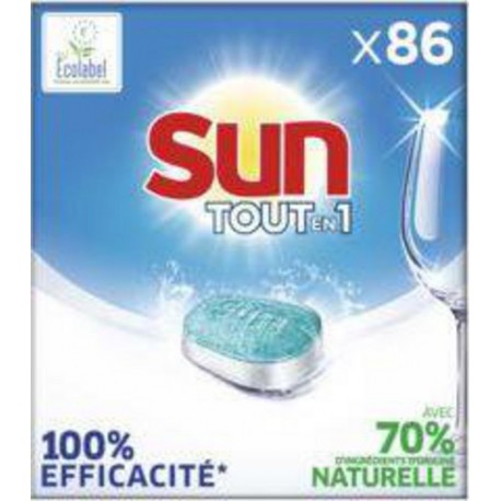 Sun Tablettes Lave-Vaisselle Tout En 1 Regular Ecolabel x86