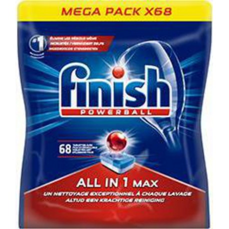 Finish Powerball Tablettes lave-vaisselle ALL-IN-1 MAX x68 1,108Kg