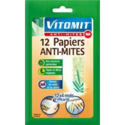 VITOMIT PAPIERS ANTI MITE X12