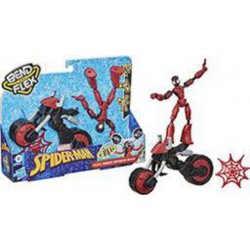 SPIDERMAN SPD BEND AND FLEX VEH+FIG 15CM