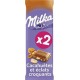 MILKA CACAH ET ECLT CROQ 2X90G