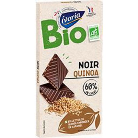 IVORIA IVOR.CHOC.NR 60% QUIN. BIO100G