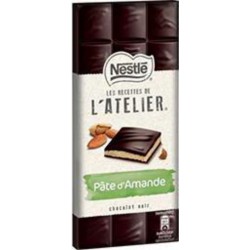 Nestlé Chocolat Les Recettes de L'Atelier Chocolat Noir Pâte d'Amande 150g