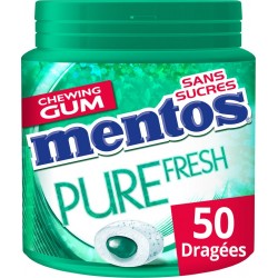 Mentos Chewing-gum Pure Fresh chloro sans sucres 100g (lot de 3)