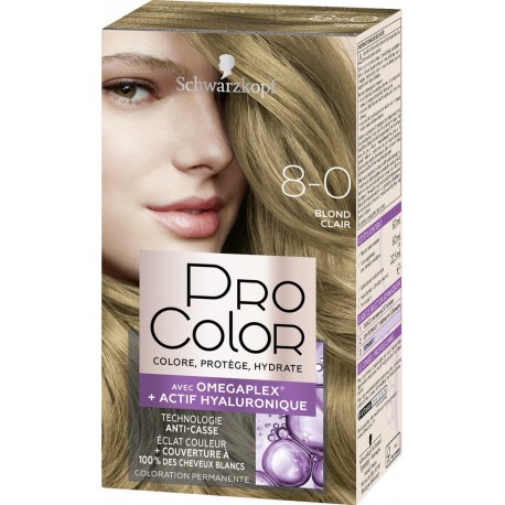 8 00 Schwarzkopf Coloration Blond Clair 8.00 SCHWARZKOPF