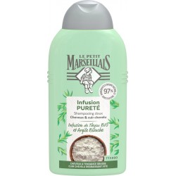 Le Petit Marseillais Shampooing infusion thym argile blanche Bio 250ml