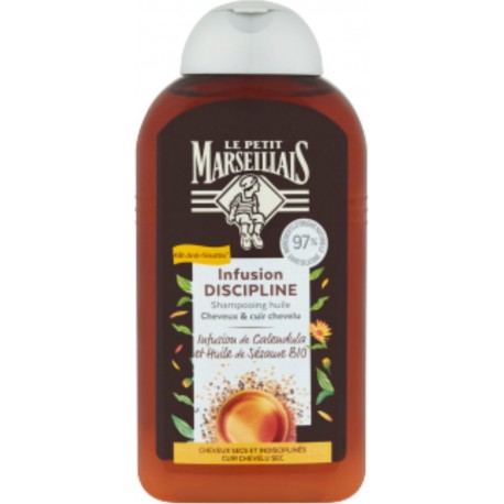 Le Petit Marseillais Shampoing lissage infusion calendula huile de sésame Bio