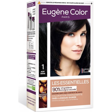 Eugène Color 1 Eugene Color Coloration cheveux noir ebene