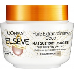 L'Oréal L Oreal Masque cheveux elseve soin nutrition à l'huile extraordinaire de coco L'OREAL 310ml