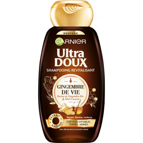 Garnier Shampoing ultra doux miel gingembre