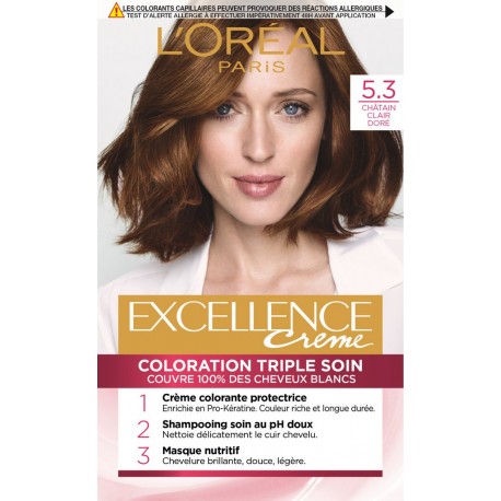 5 3 L Oreal Coloration châtain clair doré 5.3 L'OREAL