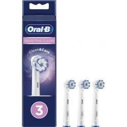Oral-B Oral B Brosse à dents Lot de 3 brossettes Sensitive Clean - Blanc paquet 3