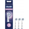 Oral-B Oral B Brosse à dents Lot de 3 brossettes Sensitive Clean - Blanc paquet 3