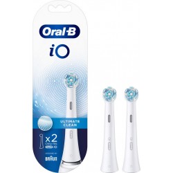 Oral-B Oral B Brosse à dents Lot de 2 brossettes iO Ultimate Clean - Blanc 2 brossettes