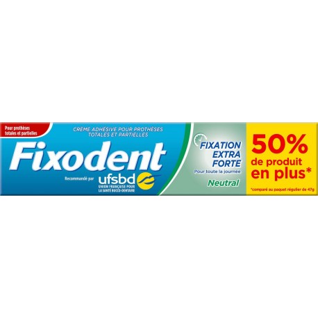 Fixodent Crème Adhésive pour prothèses dentaires 70,5g