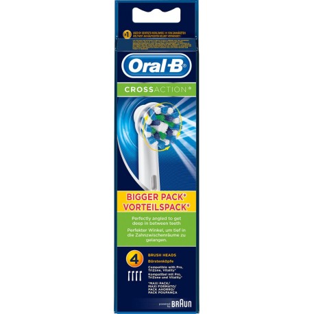 Oral B Brossettes de rechange pour brosse à dents électrique ORAL-B pack 4 recharges