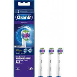 Oral-B Oral B Brosse à dents Lot de 3 brossettes 3D Clean Maximiser - Blanc paquet 3