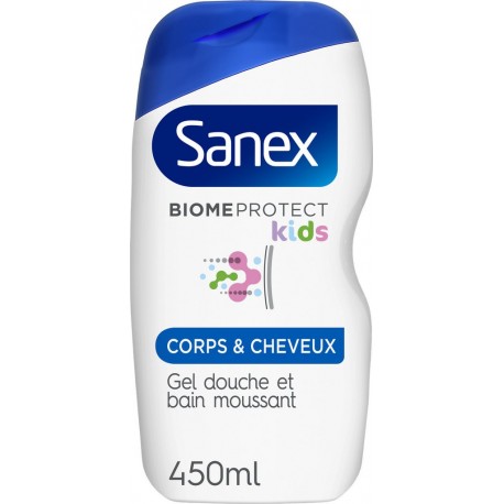 Sanex Gel douche corps & cheveux enfant biome protection dermo