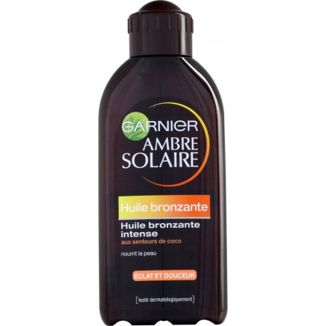 Ambre Solaire Garnier Huile bronzante peaux mates flacon 200ml