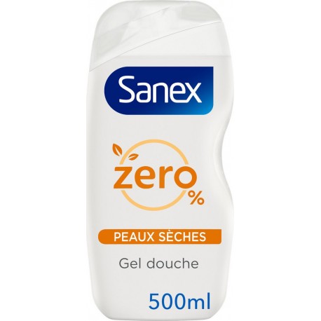 Sanex Gel douche zéro 0% peaux sèches