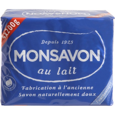 Monsavon Savon au Lait 4x200g 800g