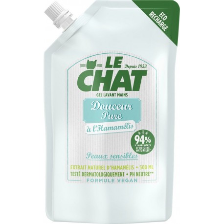Le Chat Recharge crème lavante mains douceur pure 500ml