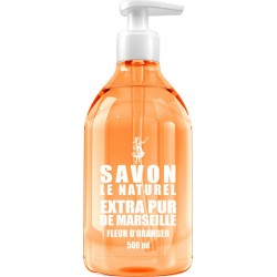 Savon Le Naturel Savon liquide Gel mains parfum Fleur d'Oranger flacon pompe 500ml