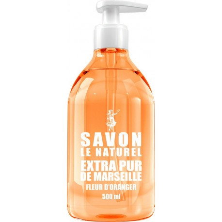 Savon Le Naturel Savon liquide Gel mains parfum Fleur d'Oranger flacon pompe 500ml