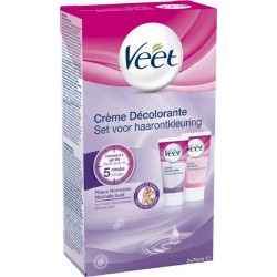 VEET Crème décolorante visage/corps peaux normales 2x75ml