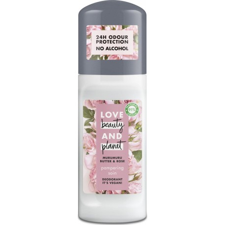 Love Beauty And Planet Déodorant parfum au beurre de murumuru et rose