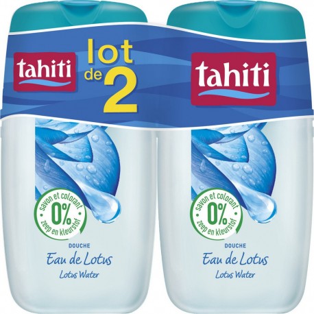 Tahiti Gel douche à l'Eau de Lotus 250ml (lot de 2)