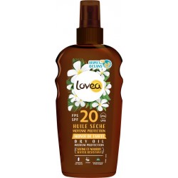 Lovea Huile solaire corps et cheveux SPF 30 au monoï et tamanu