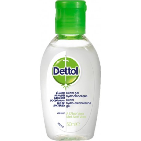 Dettol Gel antibactérien mains aloe vera 50ml