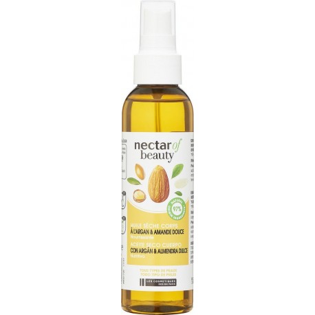 Nectar Of Beauty Huile sèche corps argan amande douce 150ml