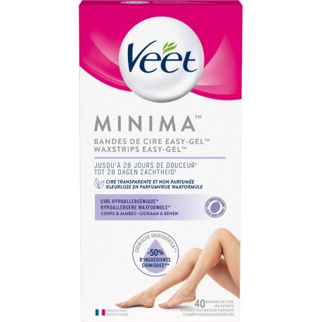 VEET Bande de cire froide jambes