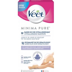 VEET Bande de cire froide jambes minima pure